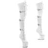 Pleaser - CRAZE3028 Cuissardes à plateforme - Blanc Product image